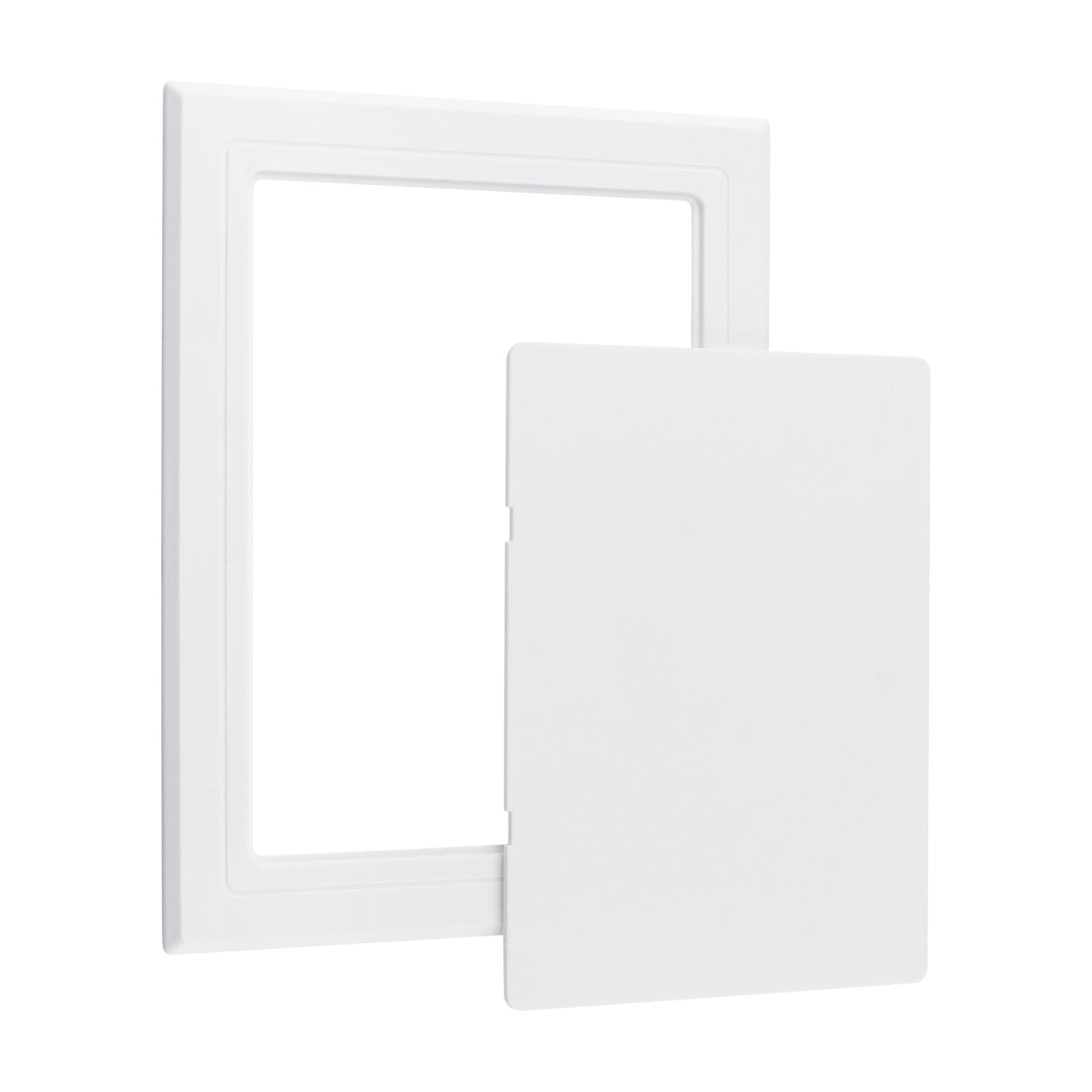 UFURMATE Self Adhesive Access Panel for Drywall 6 x 8 inch Surface-Mounted Wall Hole Cover Inspection Door for Plumbing & Electrical Cables & Wiring (White) — image 1