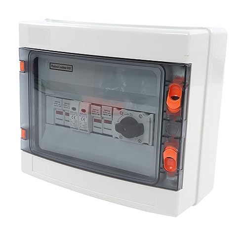 Image of PV Solar Combiner Box, 1000V 32A, IP65, Outdoor, with Isolated Switches and Circuit Breaker, PA66 Material