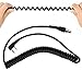 V BESTLIFE Coil Cord Cable, CC Ken 2 Pin to 5 Pin Coil Cord Cable for Two Way Handheld Radios and Headsets