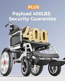 Electric Wheelchairs for Adults, 25+ Miles Long Travel Range, Foldable Motorized Wheelchair, Portable All-TerrainMotorized Wheelchair for The Elderly