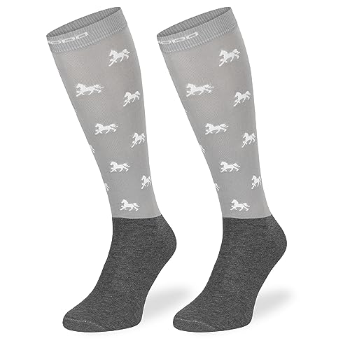 SKIETY Ropa Ecuestre Mujer y Hombre - Calcetines Hasta la Rodilla Mujer y Hombre - Calcetines Equitación Microfibra Ecuestre Mujer y Hombre -...