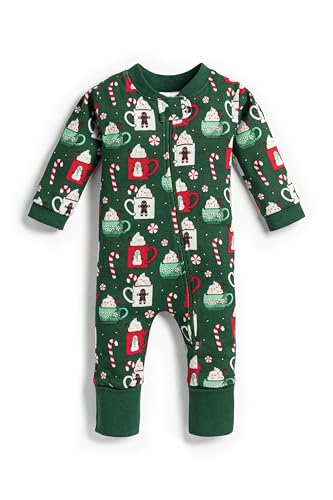 Image of MONICA + ANDY One Piece Baby Pajamas, 100% Organic Baby Clothes for Girls and Boys, Sizes For Newborn and Infant