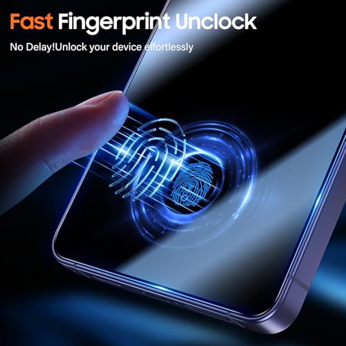 Image of UniqueMe for S26 Ultra Screen Protector - 2 PACK Tempered Glass for Samsung Galaxy S26 Ultra,[Fingerprint Unlocking] Easy Installation,Bubble-Free,9H Hardness,HD-Clear,3D Full-coverage