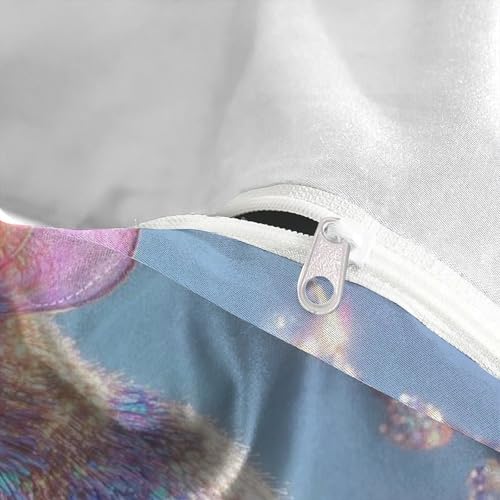 Housse de couette 200x200 zip invisible microfibre 3D souris - 5
