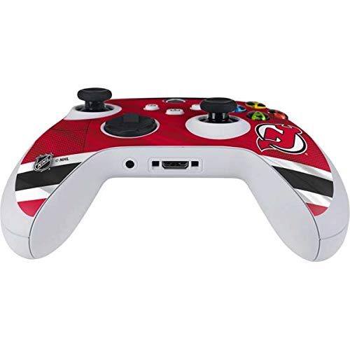 Skinit Decal Gaming Skin Compatible with Xbox Series S Controller - Officially Licensed NHL New Jersey Devils Home Jersey Design