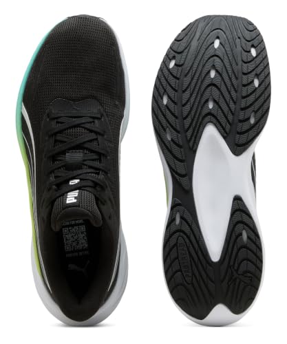 PUMA Erwachsene Pounce Lite 2 Laufschuhe 38, Black Intense Mint Sunny Lime Green – Ansicht 5