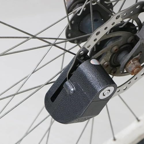 Trava Cadeado De Freio Disco Com Alarme Sonoro Anti Furto Para Moto Bike, Corpo em Aço Resistente e