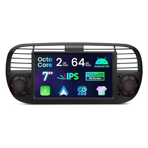 Radio Android Fiat 500 para viajar conectados con WiFi y música en trayectos de 2007 a 2015