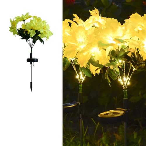 Lumières solaires de jardin pour l'ambiance de terrasse et allée Phoenix dorée