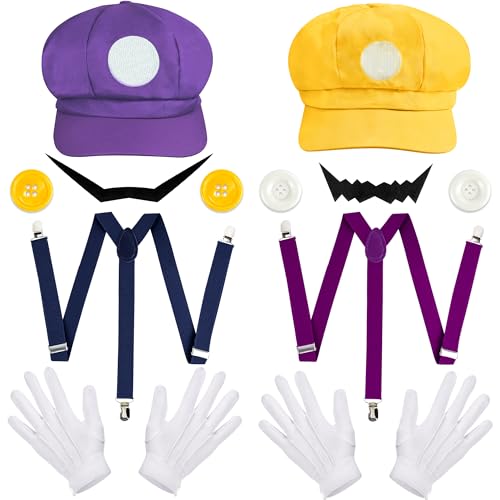 VERSATILE PER TUTTE LE OCCASIONI - Il nostro set di costumi da Super Brother è ideale per gli amanti del fai da te ed è perfetto per Halloween, Natale, eventi cosplay, carnevali, feste in maschera, compleanni, convention di anime o fiere del fumetto. Impersona rapidamente il tuo Super Fratello preferito e fatti notare a qualsiasi evento.