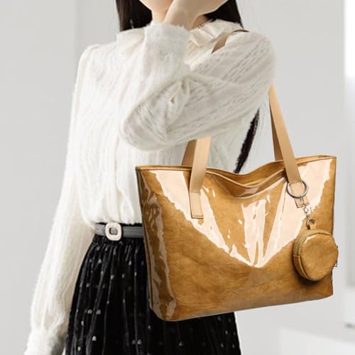 Large Capacity Shoulder Bag For Woman Stylish Commuting Simple Armpit Female Top Handle Trendy Handbag Women Large Capacity A2