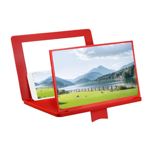 Amplificador de Pantalla Teléfono | Proyector Portátil De 30 Cm Con Soporte,Amplificador De Ángulo Ajustable Para Pantalla Del Teléfono Con Espejo Y Soporte Plegable - Para Películas, Videos y TV