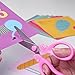 PINK Safety Blunt Tip Scissors for Kids, Ages 5-8 & 8-10 for Girls