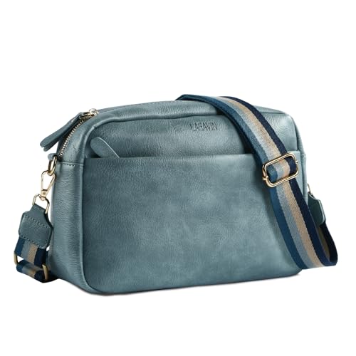 Crossbody Bags for Women, Fashion Large Size Vegan Leather Purse Shoulder Handbag with Adjustable Wide Strap