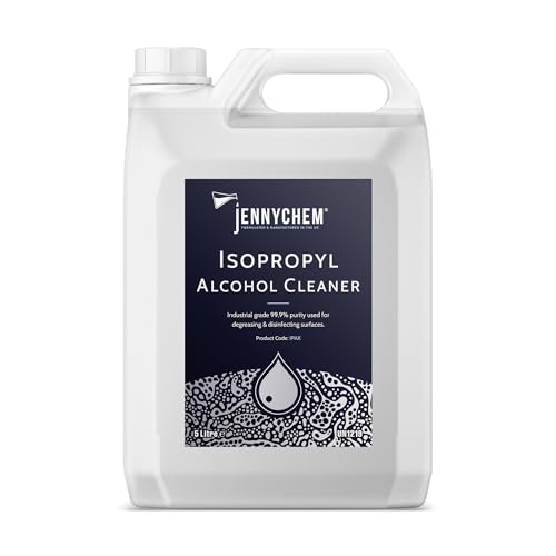 Isopropyl Alcohol 99.9% Pure (5L) Lab Grade IPA Rubbing Alcohol for Cleaning & Disinfecting | Fast-Drying Solvent for Electronics Glass Appliances Tools & More