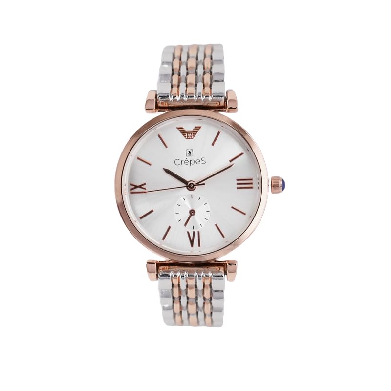 CrepeS Amara Metal Strap Watch for Women Latest Formal Watch Classy Look (B0D1K8KRCB) Amazon Price History, Amazon Price Tracker