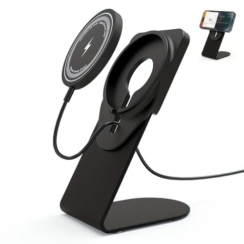 Image of ZORBES Wireless Charging Dock Phone Stand Desktop Aluminum Alloy Cable Slot