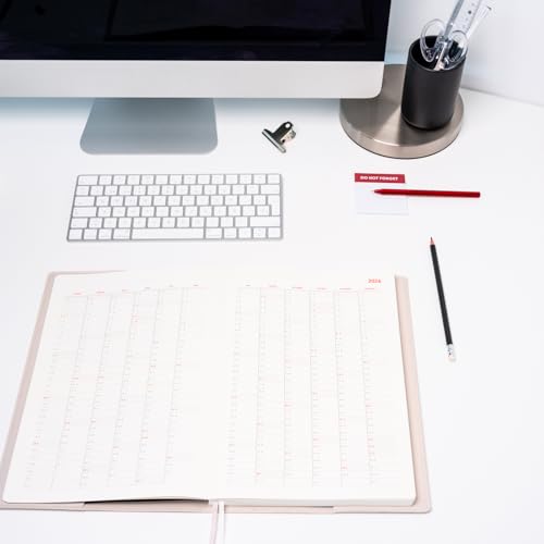 Grupo Erik Calendario 2026, agenda A4, planificador de negocios, color beige, 21 x 29,7 cm, calendario anual 2026, A4 en alemán - imagen 5