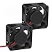 2PCS 40x20mm 3D Drucker Lüfter Brushless 4020 DC 12V Lüfter 40x40x20mm zum Kühlen von 3D Printer Pro Hotend Extruder/Inverte und Speichergeräte (Router, Schalter)