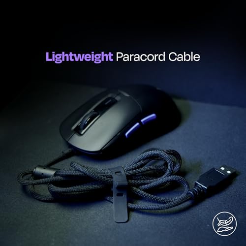 Image of Kreo Pegasus 49 GMS Ultra-Lightweight Wired Gaming Mouse, 12400 DPI, Customizable RGB, Black
