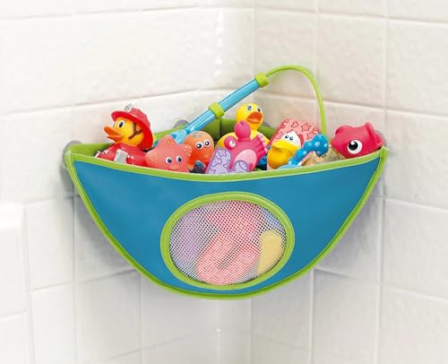 Vktech Baby Kids Bath Tub Waterproof Toy Hanging Storage Triangle Bag (Blue)