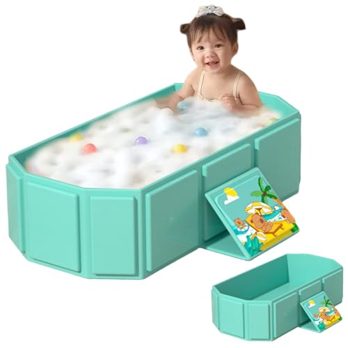 Baignoire pliable bébé pour rangement facile dans les petits espaces