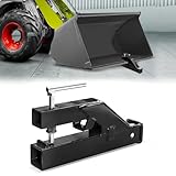 Clamp On Trailer Hitch Receiver 2 Inch Ball Mount Adapter for Tractor Bucket Fits All 2