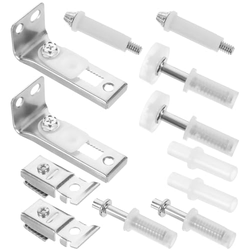 Kit de herrajes para puerta bifold Uonlytech, acero inoxidable, diseño deslizante y ahorra espacio miniatura 1