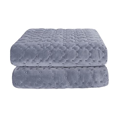 AP.DISHU Manta Eléctrica Manta De Calefacción Manta De Calefacción Rápida 9 Niveles De Calefacción Configuración De Temporizador De Apagado Automático Controlador Dual [150 * 180 Cm] Cover