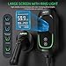 INFGO Level 2 EV Charger 40Amp, Portable Electric Car Charger 25FT Cable for NEMA 14-50 Plug, 240V, 9.6kW, Adjustable Current, Timing Delay, Vehicle Charger Station for J1772 BEVs/PHEVs