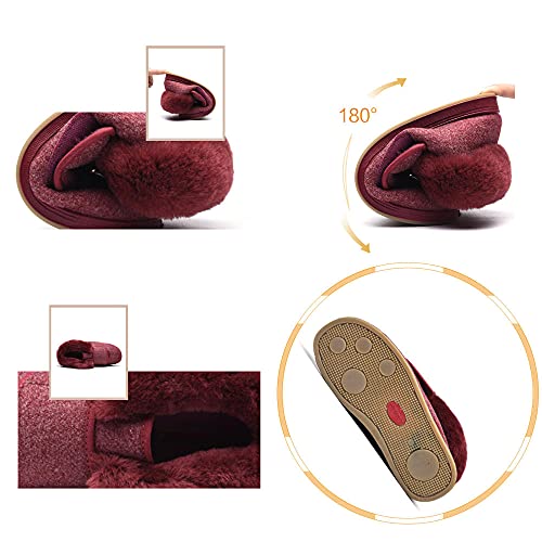 Chaussures de Pied Diabétique Réglables en Mousse à Mémoire de Forme Rouge - 7