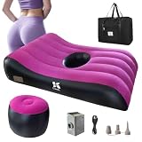BBL Bed After Surgery for Sleeping with Hole - Brazilian Butt Lift Post-Operation Inflatable Mattress, Thick Flocking and Built-in Electric Pump, Waterproof Medical Sleep Material with Carrying Bag
