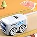 WUPKL Magic Mini Bus Toy, Line Following RC Car with Gesture & Remote Control, Smart Sensor Vehicle with LED Expressions, Multiple Play Modes,Auto Avoidance, USB-C Rechargeable Toy (Blue)