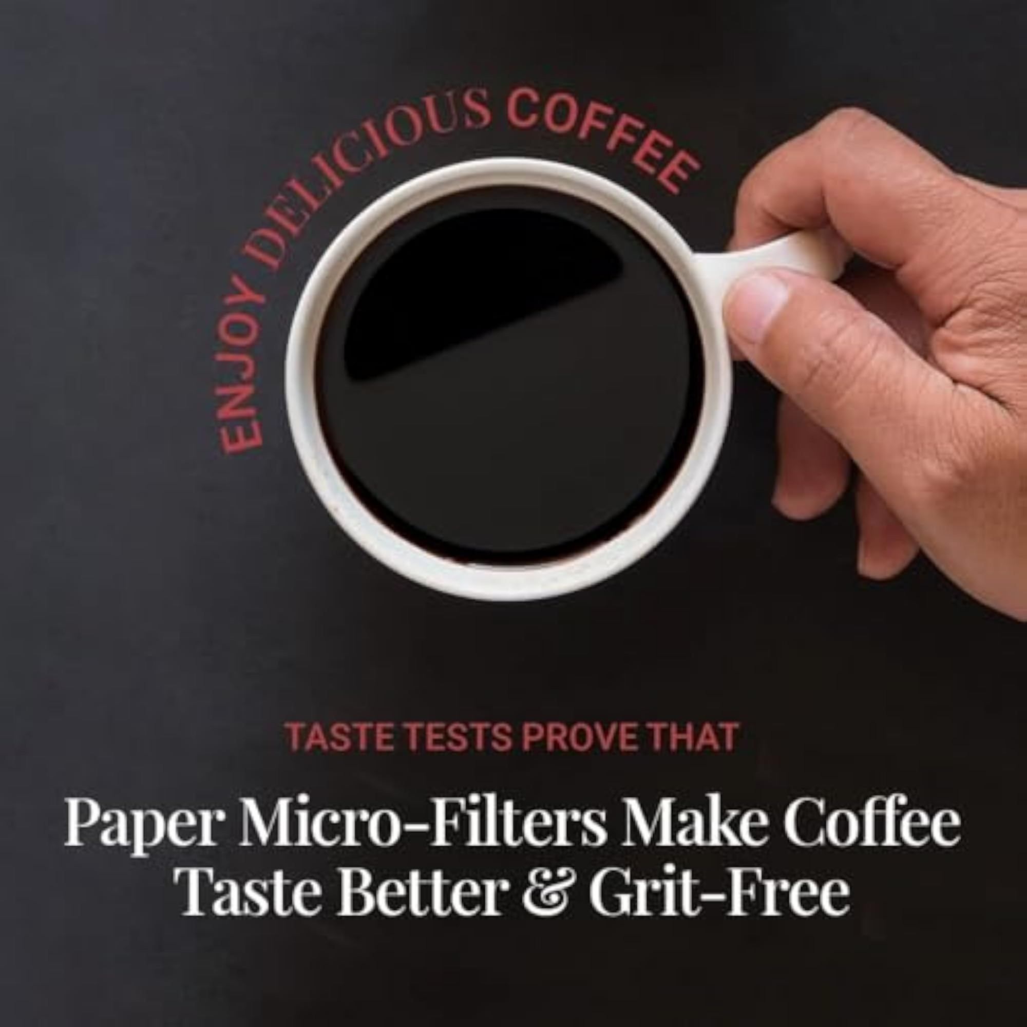 58mm Disposable Coffee & Tea Filters, Natural Microfilters