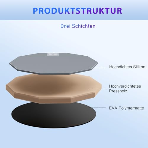 Schlagzeug-Übungspad-Set, 12 Zoll, 50-80 cm verstellbar, mit Ständer und Aufbewahrungstasche, Grau