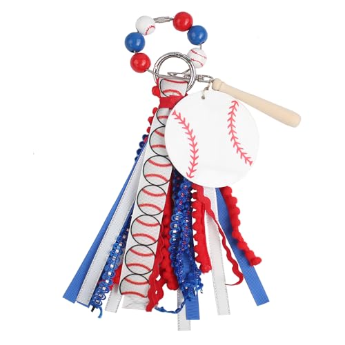 5pcs Bogg Bag Tassel Charm Sports Tassel Keychain Set, Baseball Softball Soccer Theme Sport tag for player