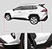 ANUNFRRE Car Accessories Fit for Toyota RAV4 2019-2025 Exterior Front+Rear Bumper Corner Protection Cover Trims 4PCS Set