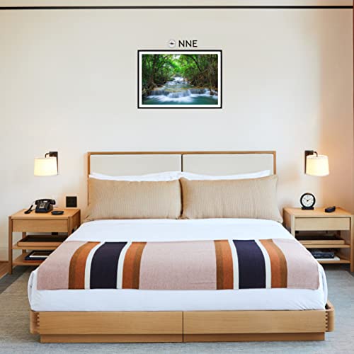 Image of Vastu Vardan Waterfall Scenery Painting With Frame | Natural Paintings for Living Room | Size 12 x 18 Inch | Wall Scenery for Bedroom, Office, Home Decor | Waterfall Painting Artwork