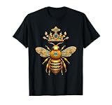 Queen Bee Crown Women Men Girls Honey Hive Bee Keeper Bee T-Shirt