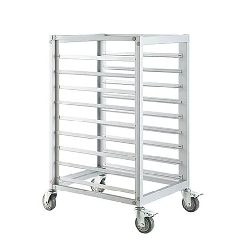 Chariot De Cuisson De Boulangerie Chariot À Rayonnages Robuste Pour Cuisine Restaurant Boulangerie Plateau Alimentaire Gastronorm Rayonnage Chariot Gastro Chariot ( Couleur : Silver1 , Taille : 65x47x