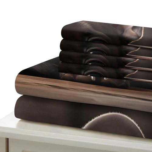Housse de couette microfibre légère parure de lit 3D chiots - 7