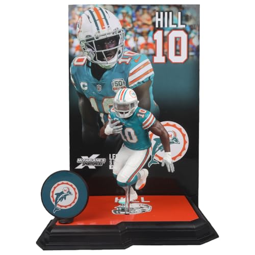 Figurine NFL Tyreek Hill Miami Dolphins pose dynamique SportsPicks