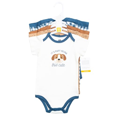Image of Hudson Baby Unisex Baby Cotton Bodysuits 5-pack