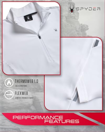 Spyder Womens Quarter Zip Pullover - Lightweight UPF50+ 1/4 Zip Mock Neck Sweatshirt - Hiking Running Workout Tops for Women4