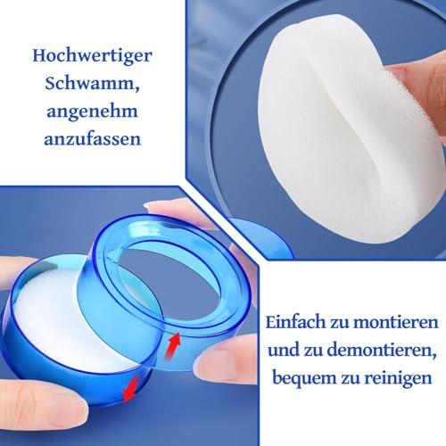 2stücke Fingerbefeuchter Für Geldzählung Feuchter Schwamm Für Effizientes Bargeldhandling Im Büro Bank Und Zuhause Transparent