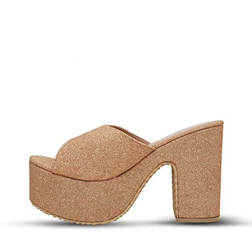 Image of Digni Sandal for Womens Chunky Heel Pump Sandals Party Wedding Strappy Sandals.
