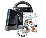 Wii Console with Mario Kart Wii Bundle - Black (Renewed)