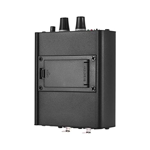 Pasuihcay Personal in-Ear Monitor Headphones Amplifier with XLR Inputs 3.5mm Output Audio Interface, black