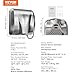 VEVOR Heavy Duty Commercial Hand Dryer, 1300W Automatic High Speed Stainless Steel Warm Wind Hand Blower, 120V Plug in/Hardwired Two Power Options, Compliant for Industry Business Restrooms