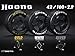 ARRMA Dboots Hoons 42/100 2.9 Belted Rc Tires with Foam Inserts, Mounted On 5-Spoke Black Wheels (Set of 2): ARA55062